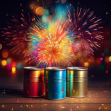 leeg verfblik + deksel