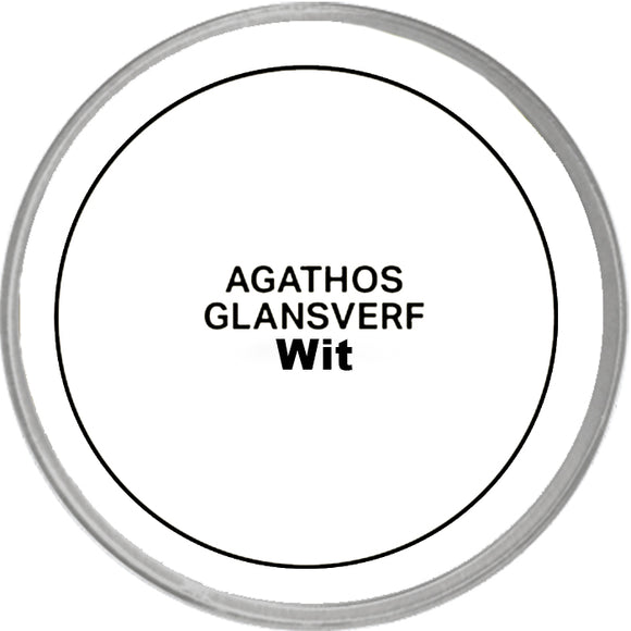Agathos Glansverf High Solid 750ml Wit OUTLET