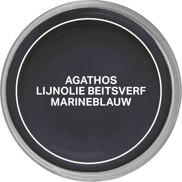 Agathos Lijnolie Beitsverf 750ml Marineblauw (outlet)
