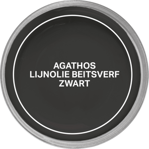Agathos Lijnolie Beitsverf 750ml Zwart (outlet)