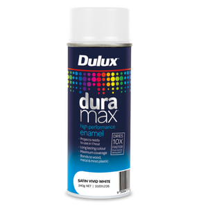 Dulux Duramax Satin White (wit zijdeglans) - spuitbus 400ml