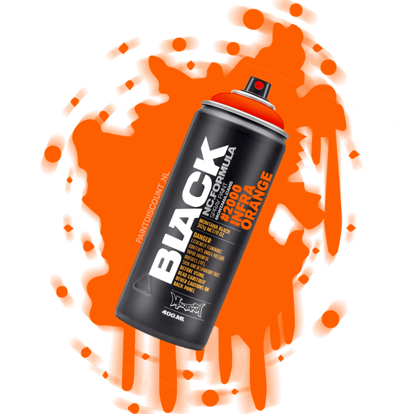 Montana Black 400ml Blk In2000 Infra Orange
