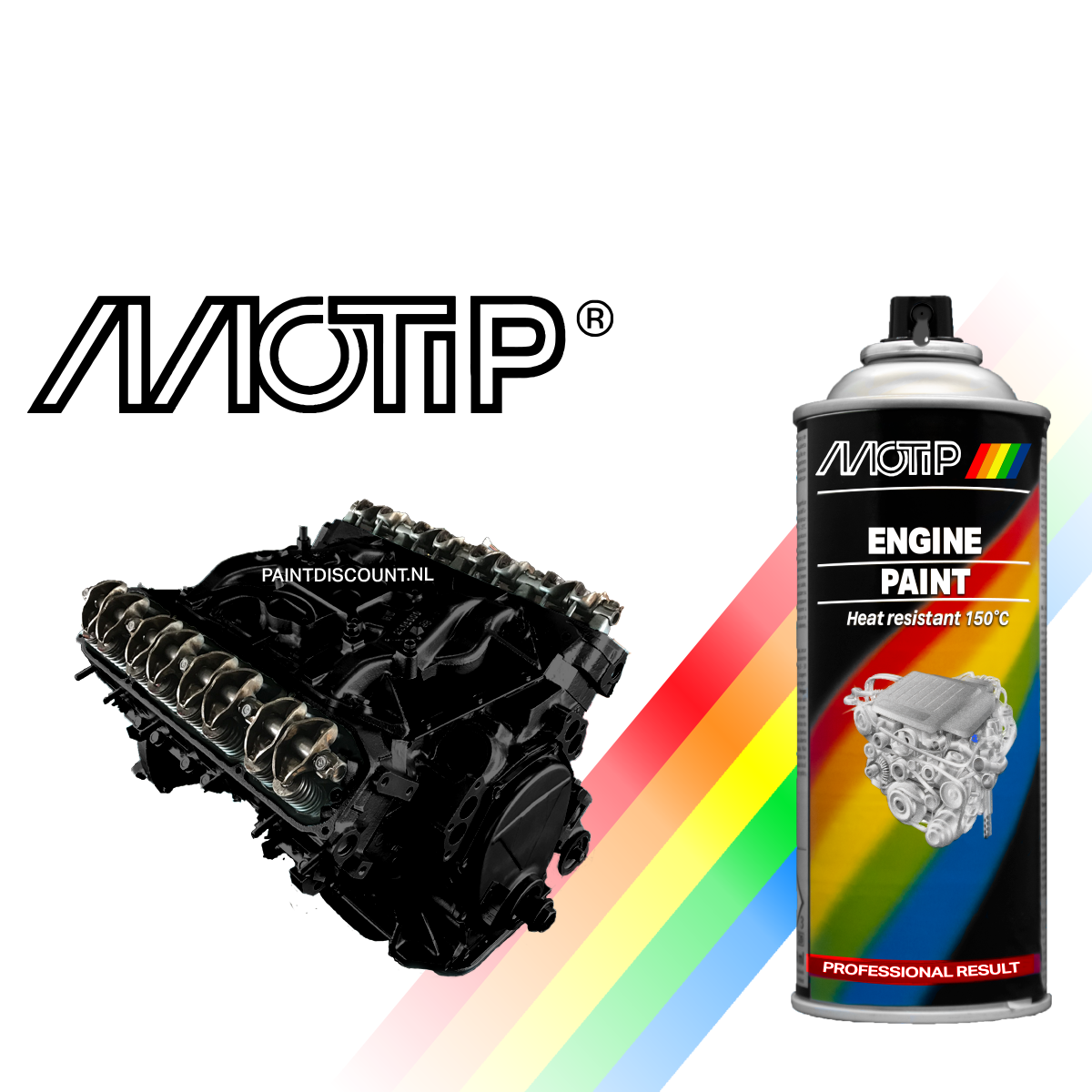 Motip Engine Paint 04092 Gloss Black Paintdiscount.nl