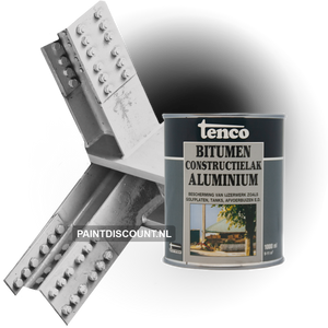 Tenco Bitumen Constructielak Aluminium 1L (outlet)