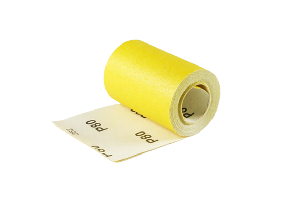Schuurpapier aluminium oxide geel (rol)