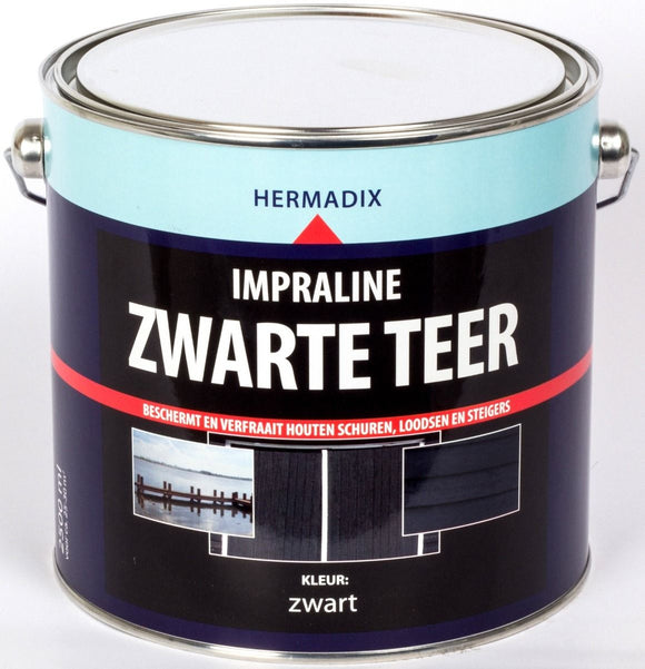 Hermadix Impraline Zwarte teer 750ml
