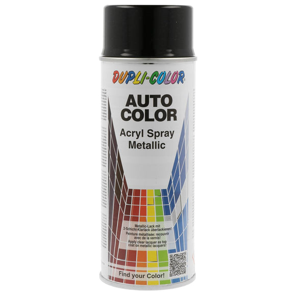Duplicolor zwart grijs metallic acryl spray 70-0424
