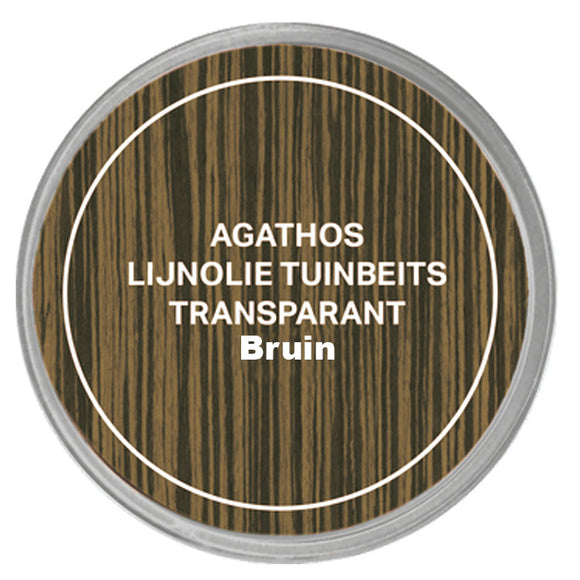 Agathos Lijnolie Tuinbeits 750ml Bruin Transparant OUTLET