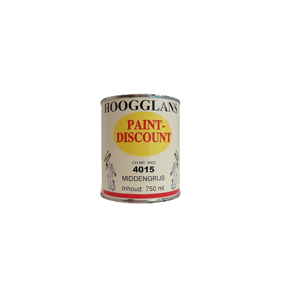 PD Hoogglans 4015 Middengrijs 750 ml