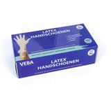 VEBA Latex Wegwerphandschoenen Wit - Licht Gepoederd (Doos à 100 stuks)