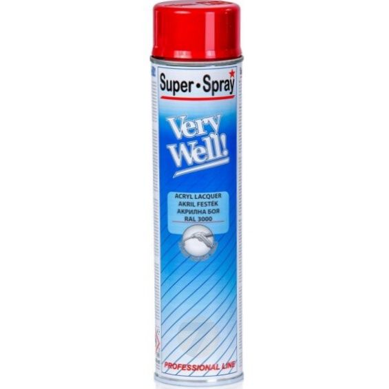 Superspray verywell Ral3000 vuurrood glanzend 150ml