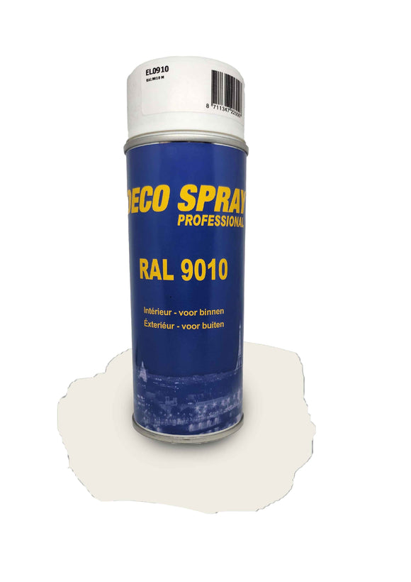 Deco spray RAL9010 Mat 400ml
