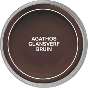 Agathos Glansverf High Solid 750ml Bruin (outlet)