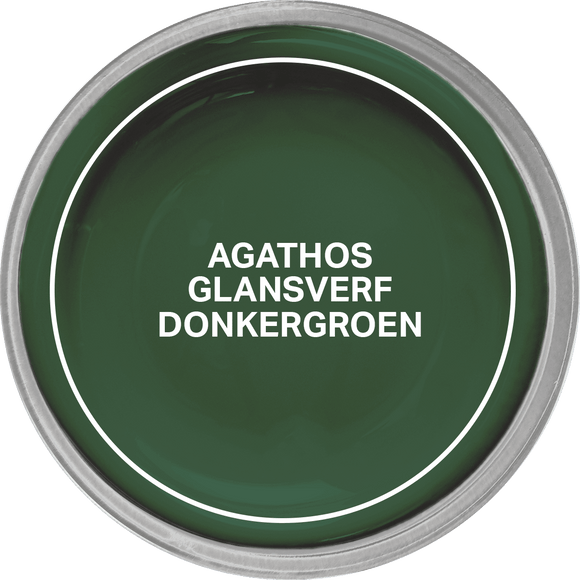 Agathos Glansverf High Solid 750ml Donkergroen (outlet)