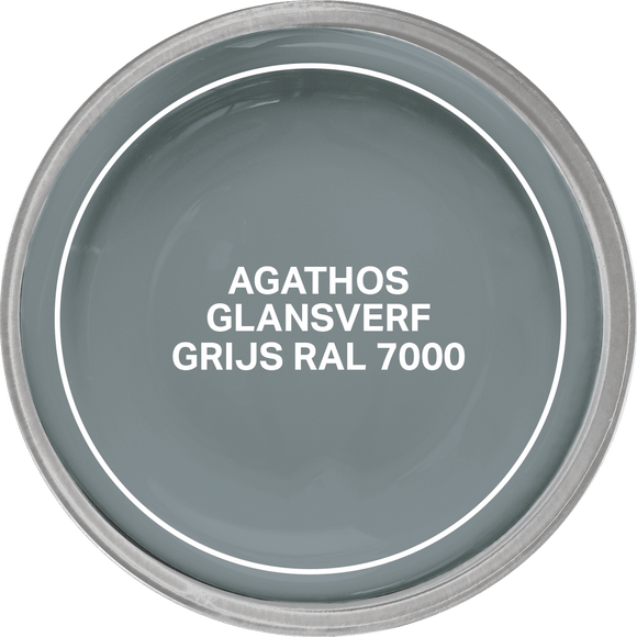 Agathos Glansverf High Solid 750ml Grijs RAL 7000