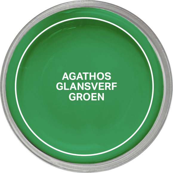 Agathos Glansverf High Solid 750ml Groen (outlet)