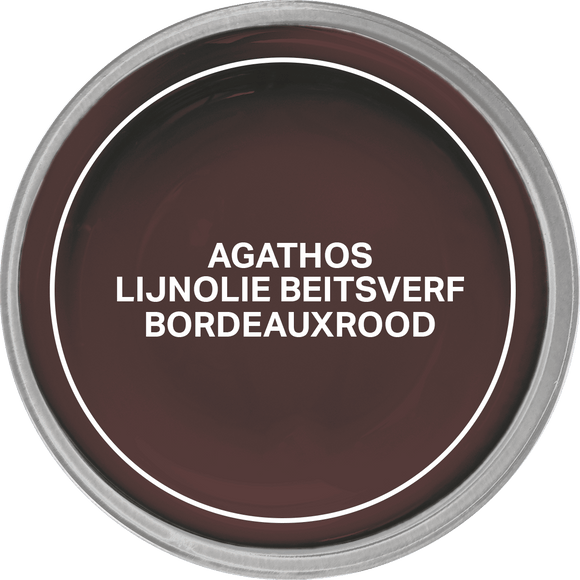 Agathos Lijnolie Beitsverf 750ml Bordeauxrood (outlet)
