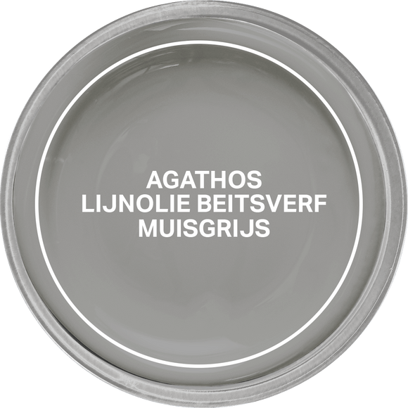 Agathos Lijnolie Beitsverf 750ml Muisgrijs (outlet)
