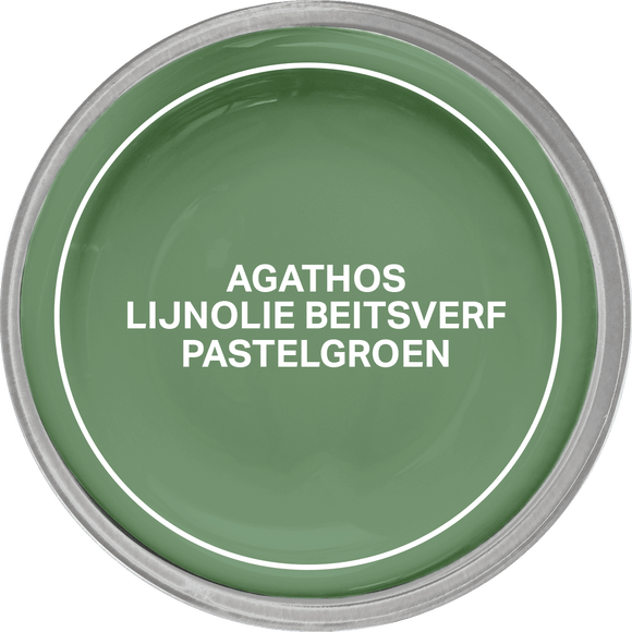 Agathos Lijnolie Beitsverf 750ml Pastelgroen (outlet)