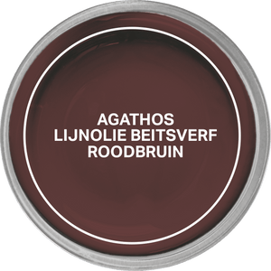 Agathos Lijnolie Beitsverf 750ml Roodbruin (outlet)