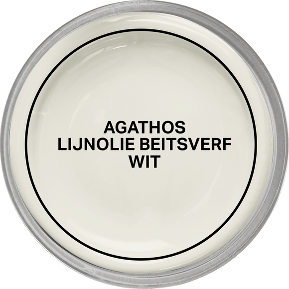 Agathos Lijnolie Beitsverf 750ml Wit (outlet)