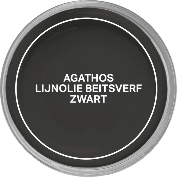 Agathos Lijnolie Beitsverf 750ml Zwart (outlet)