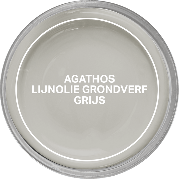 Agathos Lijnolie Grondverf BINNEN 1L Grijs (outlet)