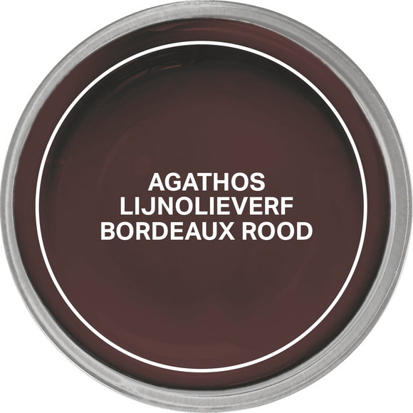 Agathos Glans Lijnolieverf 750ml Bordeauxrood (outlet)