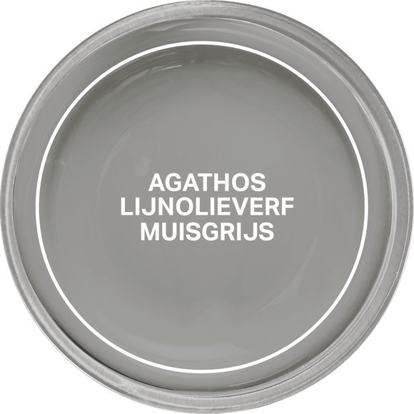 Agathos Glans Lijnolieverf 750ml Muisgrijs (outlet)