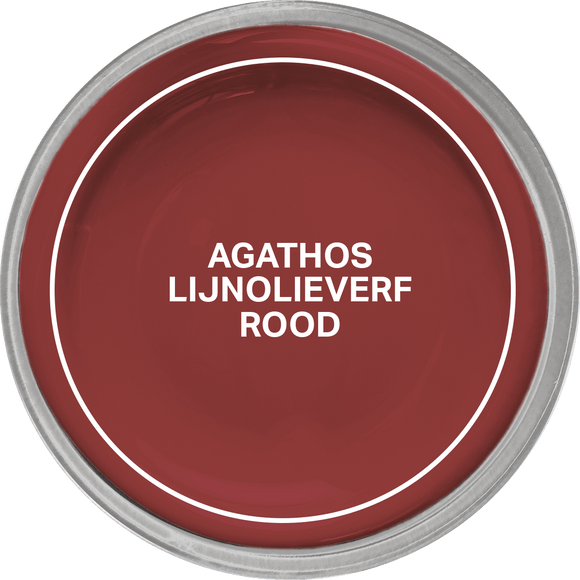 Agathos Glans Lijnolieverf 750ml Rood (outlet)