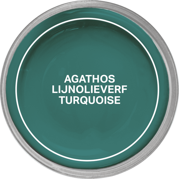 Agathos Glans Lijnolieverf 750ml Turquoise (outlet)