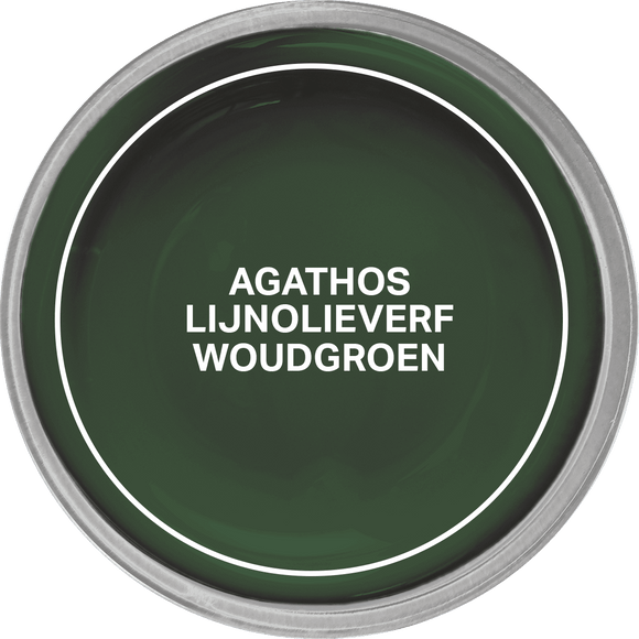 Agathos Glans Lijnolieverf 750ml Woudgroen (outlet)