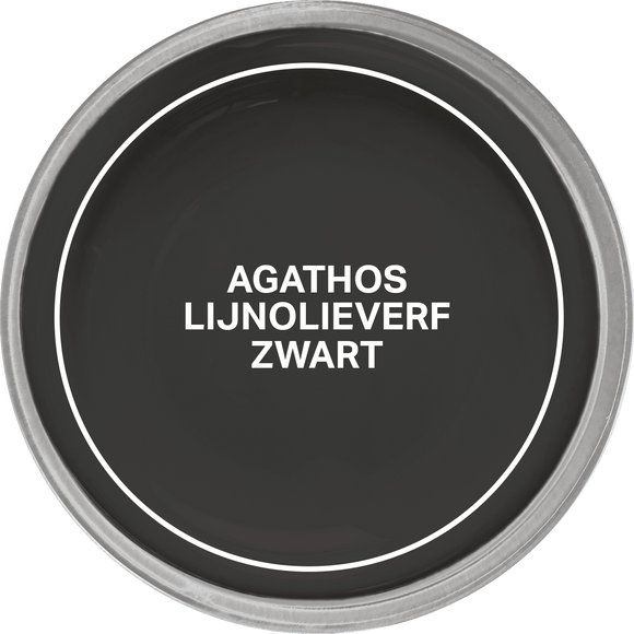 Agathos Glans Lijnolieverf 750ml Zwart (outlet)