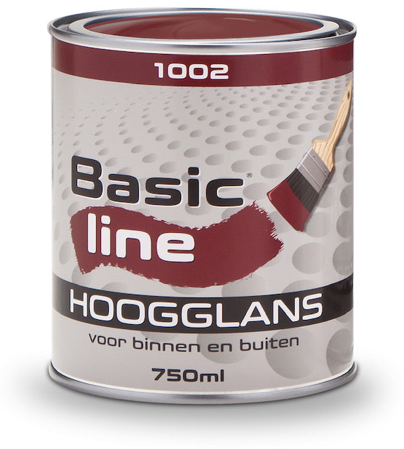 Basic Line Hoogglans 750ml 1002 Donkerrood