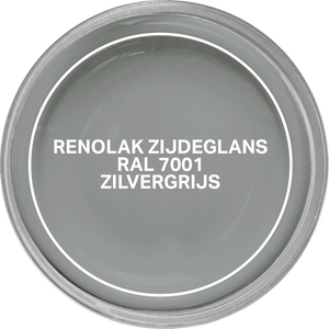 RenoLak Zijdeglans 0.75L - 7001 RAL Zilvergrijs
