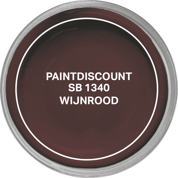 Paintdiscount Hoogglans SB 1340 Wijnrood 1L