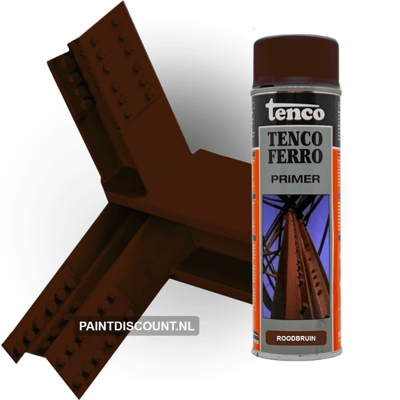Tencoferro Industriespray Primer Roodbruin 500ml