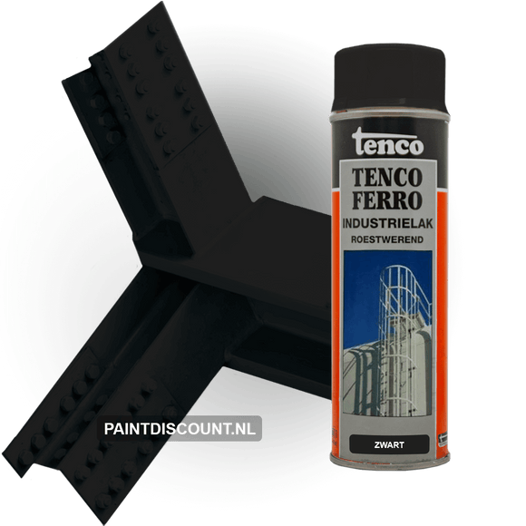Tencoferro Industriespray Zwart 400ml (via vulsysteem)