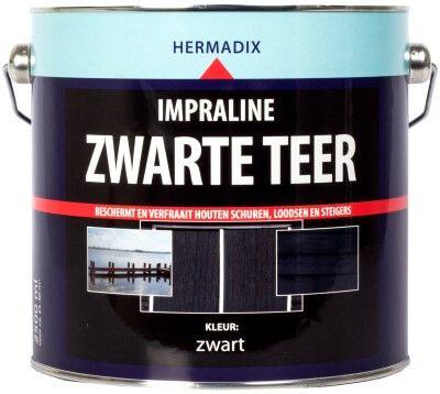 Hermadix Impraline Zwarte teer 2,5L