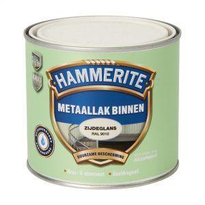 Hammerite Metaallak Binnen Hoogglans 500ml - RAL 9001 (outlet)