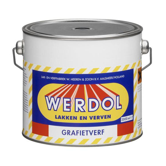 Werdol Grafietverf middelgrijs 2L