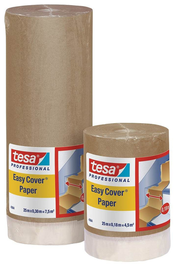 4364 - Tesa Easy Cover paper - 2-in-1 Masking tape & paper - Indoor.